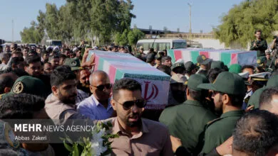 پیکر شهدای خوش نام در گرگان تشییع آغاز شد