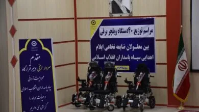 ۴۰ دستگاه ویلچر برقی بین معلولان ایلامی توزیع شد