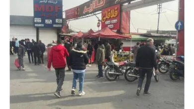 دستفروشان خلازیر ساماندهی شدند