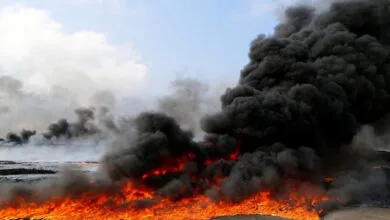 آتش سوزی خط لوله نفت در گچساران مهار شد؛ شروع حریق از نیزارها