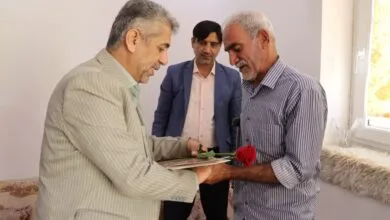 جانباز دوران دفاع مقدس در روستای «باغان» تجلیل شد جانباز دوران دفاع مقدس در روستای «باغان» تجلیل شد