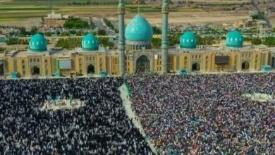 برپایی غرفه مایحتاج زائران نیمه شعبان در پارکینگ ۴ مسجد جمکران