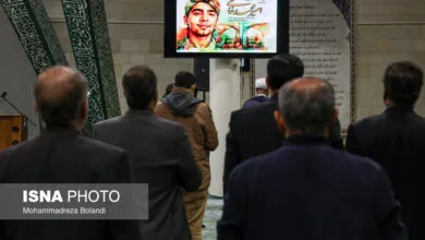 مراسم ختم امیرمحمد خالقی در مسجد دانشگاه تهران