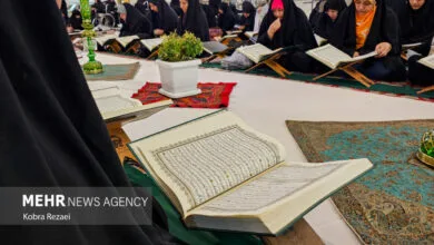 برگزاری اختتامیه محافل قرآنی کاشمر در بزرگترین پارک خطی کشور