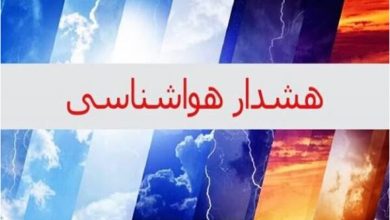 هشدار سطح زرد در استان بوشهر صادر شد