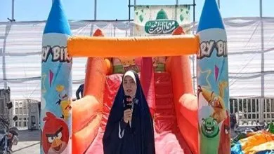 برپایی غرفه های بازی ویژه کودکان در جشن مهمانی امت احمد سنندج