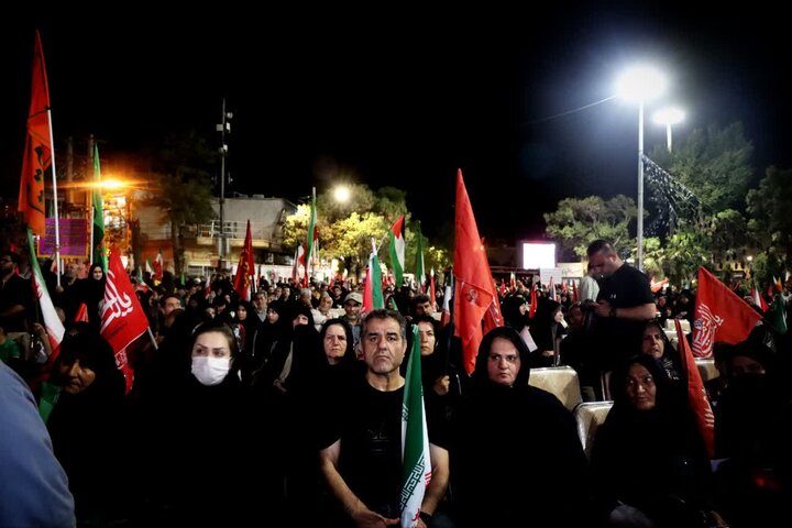 ۲۰۰ شب ایستادگی؛میدان شهدای اراک تبلور پیوند نسل‌ها درسایه‌ پرچم ایران